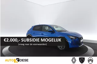 Peugeot e-208 EV Blue Lease Allure 50 kWh | &euro;2.000 Subsidie | 3 Fase | Camera | Navigatie | Parkeersensoren | Apple Carplay
