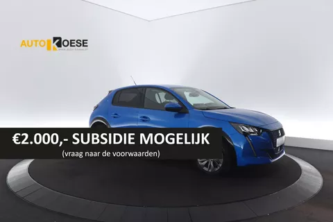 Peugeot e-208 EV Blue Lease Allure 50 kWh | &euro;2.000 Subsidie | 3 Fase | Camera | Navigatie | Parkeersensoren | Apple Carplay